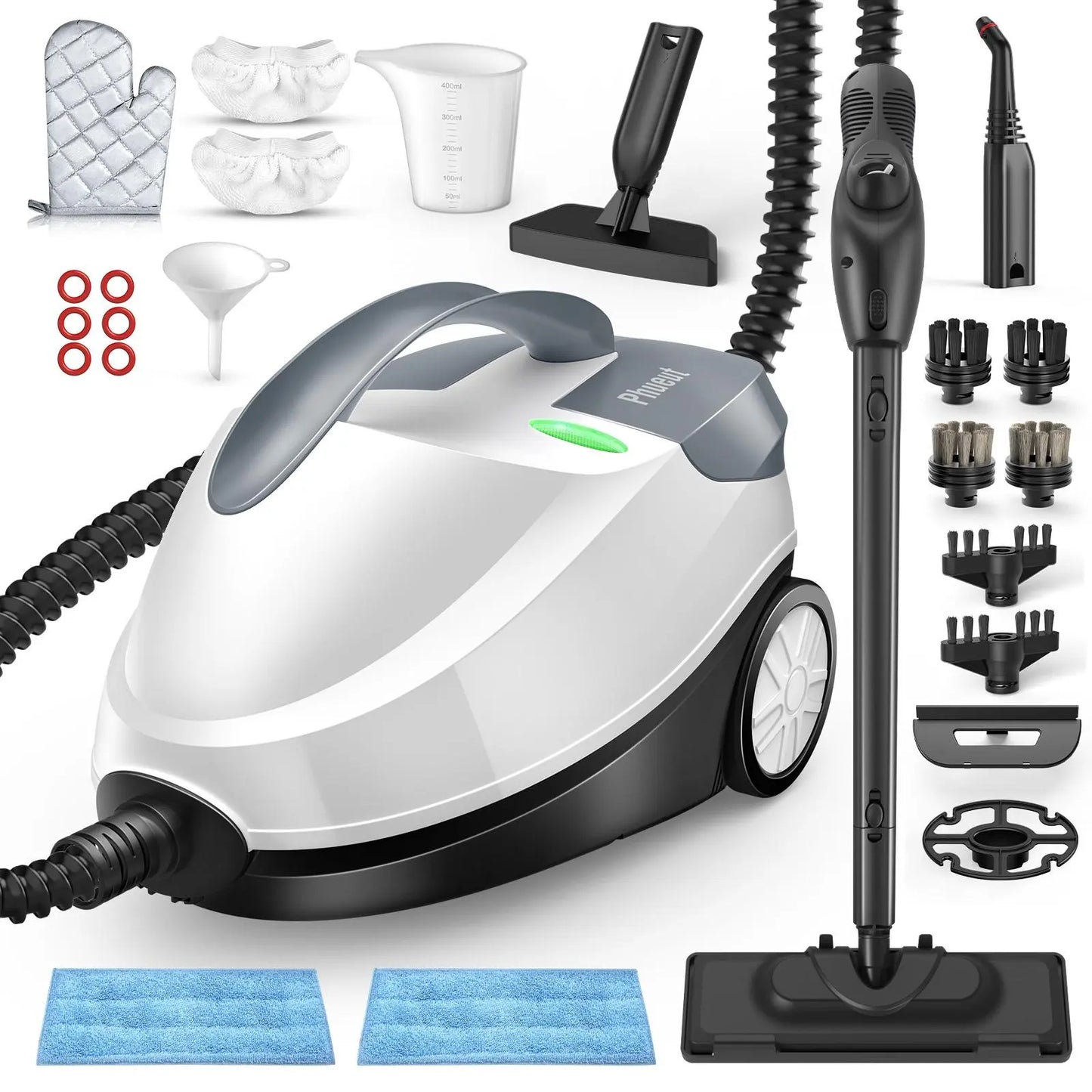 2000W 1.5L Chemical-Free Steam Cleaner, 28 Accessories Included for Floor, Sofa, Window & Tile Cleaning