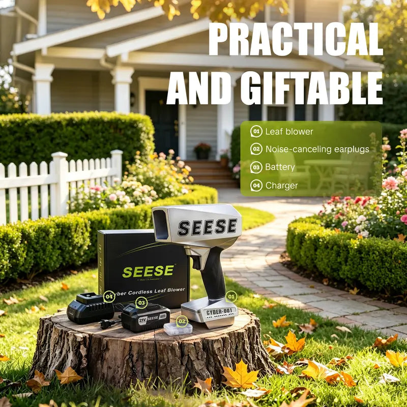 2000G Cordless Turbo Blower, 120MPH High-Speed Brushless Air Duster with Rechargeable Battery, Portable Leaf Blower for Car Drying, Snow Removal, Yard Cleaning, Dust Removal & Outdoor Maintenance