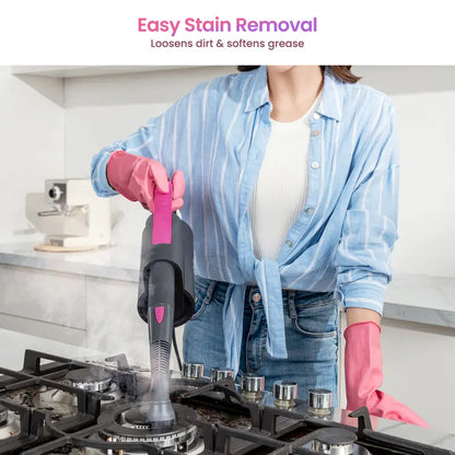 7-in-1 Steam Cleaning System, Detachable Steam Mop for Floors, Grout, Windows & More
