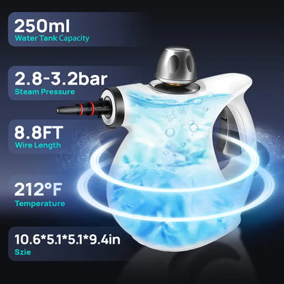 Portable Handheld Steam Cleaner, 1050W Chemical-Free Steamer for Kitchen, Bathroom & Car