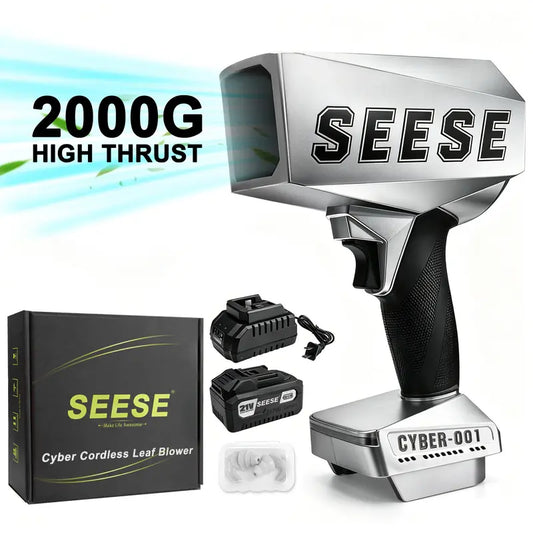 2000G Cordless Turbo Blower, 120MPH High-Speed Brushless Air Duster with Rechargeable Battery, Portable Leaf Blower for Car Drying, Snow Removal, Yard Cleaning, Dust Removal & Outdoor Maintenance